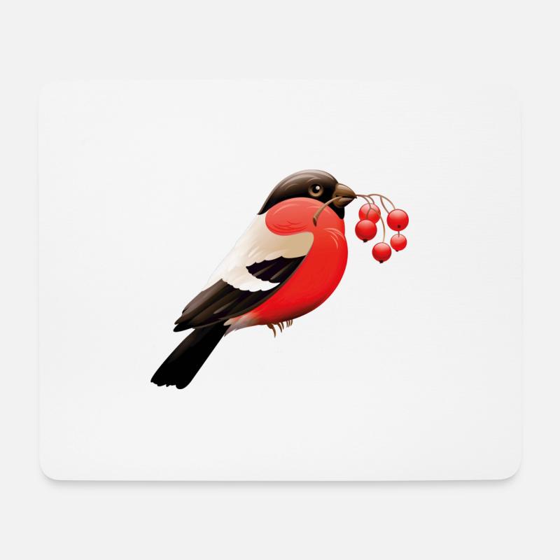 Vogel - Mousepad (Querformat) - Weiß