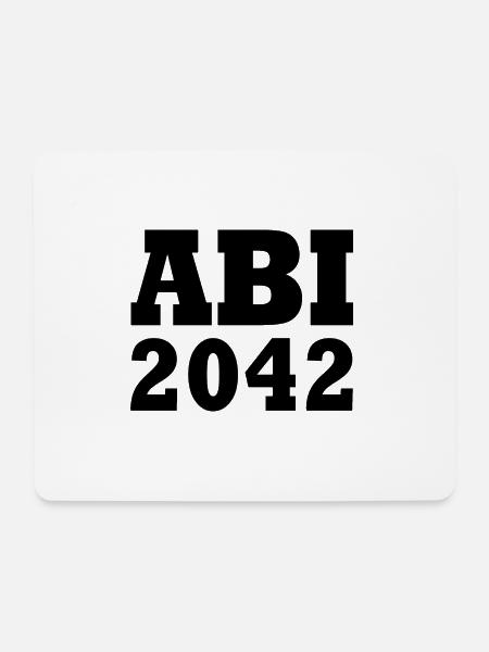 Abi 2042 - Mousepad (Querformat) - Weiß