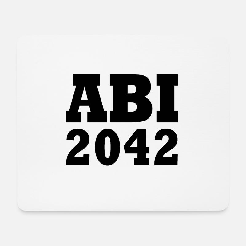 Abi 2042 - Mousepad (Querformat) - Weiß