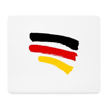 Deutschlandfahne - Style Streifen - Mousepad (Querformat) - Weiß - Vorne