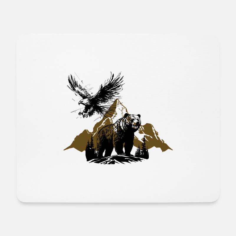 Nature - Mousepad (Querformat) - Weiß
