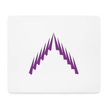 Purple Peak Geomuster - Mousepad (Querformat) - Weiß - Vorne