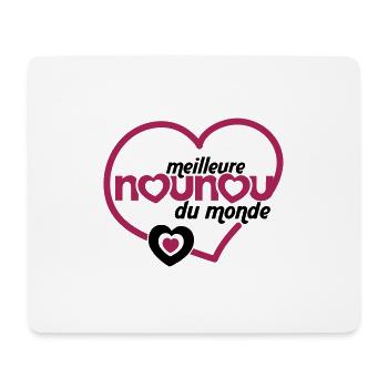 Meilleure Nounou du monde - Tapis de souris (format paysage) - blanc - Devant