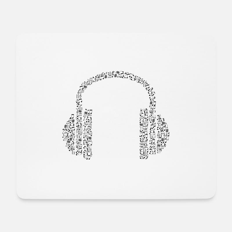 headphone - Mouse Pad (horizontal) - white