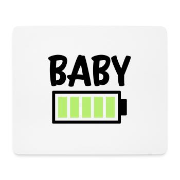 Baby battery full - Mouse Pad (horizontal) - white - Front