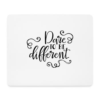 Dare To Be Different SVG Cut File - Mousepad (Querformat) - Weiß - Vorne