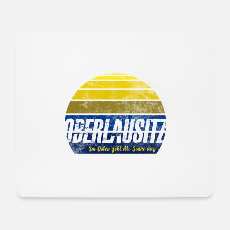 Oberlausitzer Sonnenaufgang - Mousepad (Querformat) - Weiß