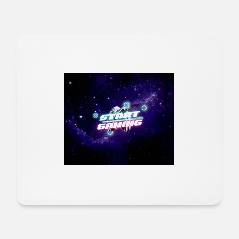 Start Gaming - Mousepad (Querformat) - Weiß
