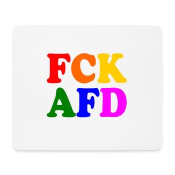 Fck afd - Mousepad (Querformat) - Weiß - Vorne