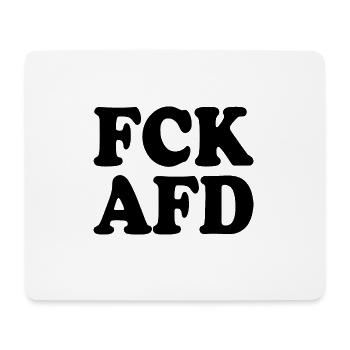 Fck afd - Mousepad (Querformat) - Weiß - Vorne