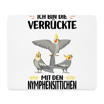 Nymphensittich Vogel - Mousepad (Querformat) - Weiß - Vorne