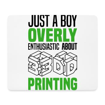 3D Printing | 3D Printer Technology Hobby Gift Idea - Mouse Pad (horizontal) - white - Front