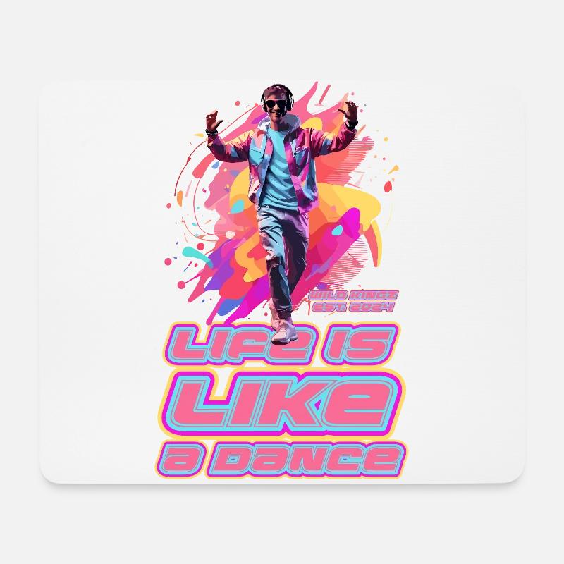Tanzen - Mousepad (Querformat) - Weiß