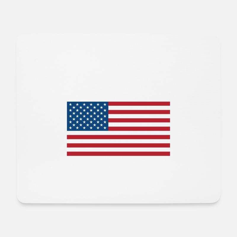 USA - Mousepad (Querformat) - Weiß
