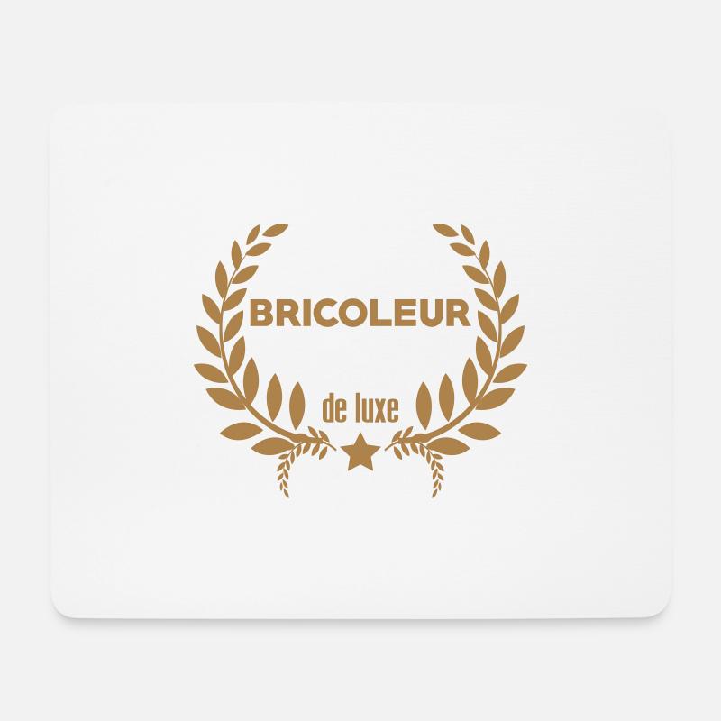 Luxushandwerker - Mousepad (Querformat) - Weiß