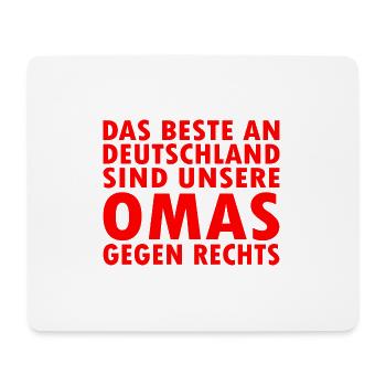 Grannies against the right - Mouse Pad (horizontal) - white - Front