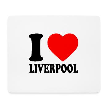 I love liverpool - Mouse Pad (horizontal) - white - Front
