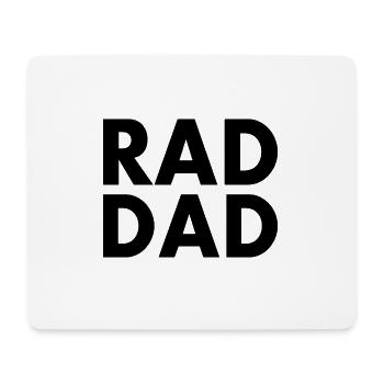 Rad dad - Tapis de souris (format paysage) - blanc - Devant