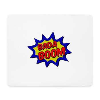 BADA BOOM Bande dessinée Bulle - Tapis de souris (format paysage) - blanc - Devant