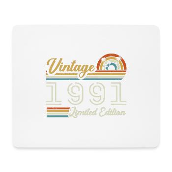 34 Year Anniversary | Vintage 1991 Gift 1991 - Mouse Pad (horizontal) - white - Front