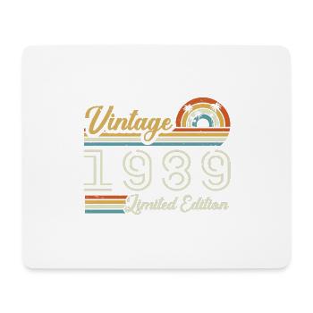 36 Year Anniversary | Vintage 1989 Gift 1989 - Mouse Pad (horizontal) - white - Front