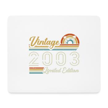 22 Year Anniversary | Vintage 2003 Gift 2003 - Mouse Pad (horizontal) - white - Front