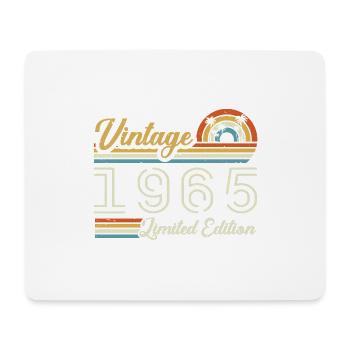 Anniversaire 60 Ans | Millésime 1965 Cadeau 1965 - Tapis de souris (format paysage) - blanc - Devant