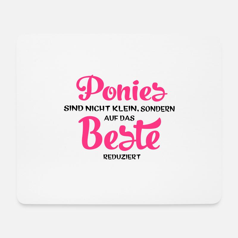 Pony - Mousepad (Querformat) - Weiß