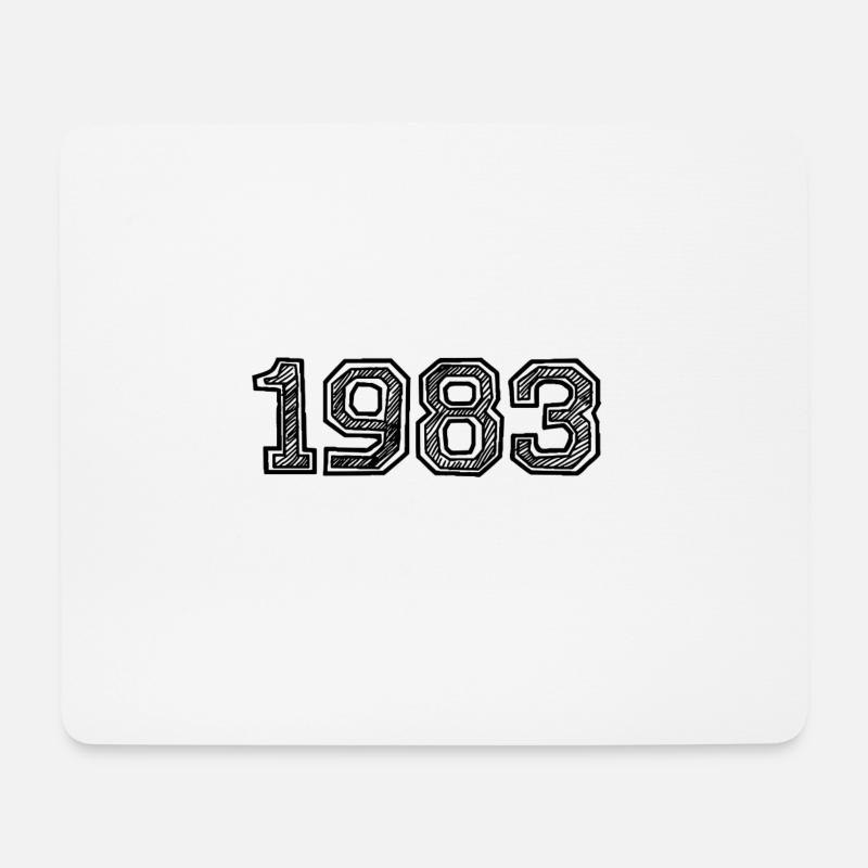 1983 - Mousepad (Querformat) - Weiß