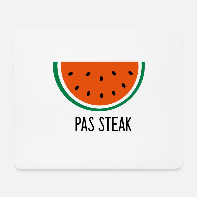 Kein Steak - Mousepad (Querformat) - Weiß