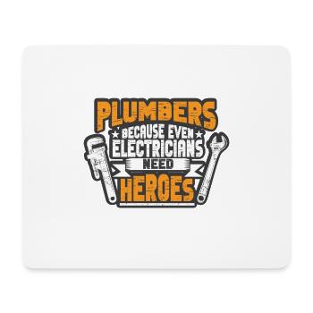 Handwerker Installateur Spruch Klempner - Mousepad (Querformat) - Weiß - Vorne