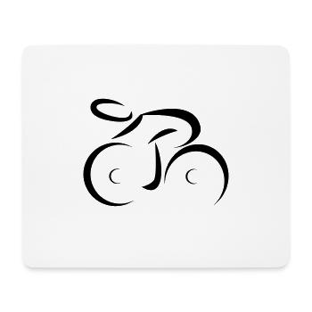 vélo - Tapis de souris (format paysage) - blanc - Devant