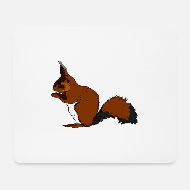 squirrel28 - Mousepad (Querformat) - Weiß
