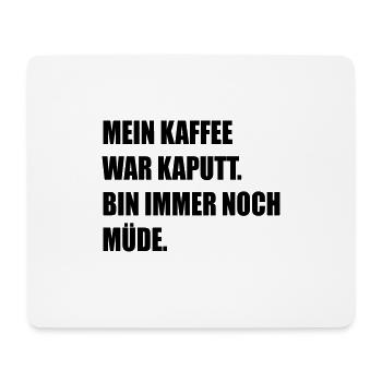 Kaffee - Mousepad (Querformat) - Weiß - Vorne