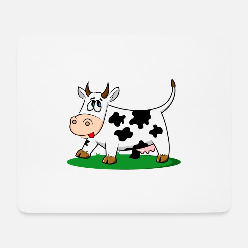 Cow Animal Funny Gift Gift Idea - Mouse Pad (horizontal) - white