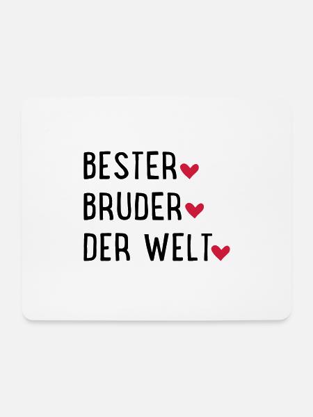 Bester Bruder der Welt - Mousepad (Querformat) - Weiß