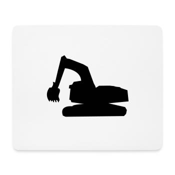 excavator - Mouse Pad (horizontal) - white - Front