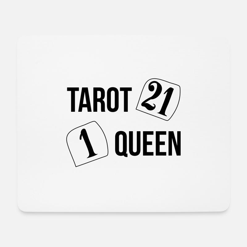 Die Königin des Tarot - Mousepad (Querformat) - Weiß