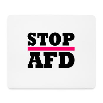 Stop afd - Mousepad (Querformat) - Weiß - Vorne