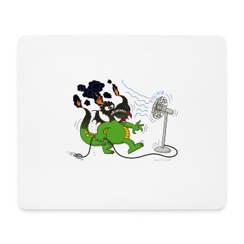 Burned Dragon - Mouse Pad (horizontal) - white - Front