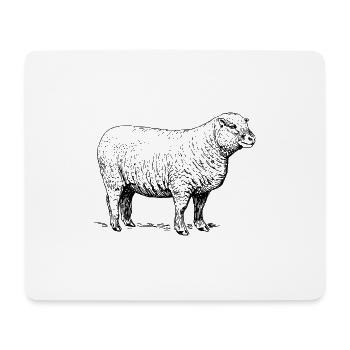 sheep97 - Mousepad (Querformat) - Weiß - Vorne