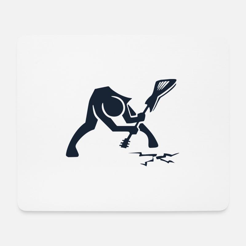 Rock Star - Mousepad (Querformat) - Weiß