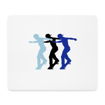 skaters - Mousepad (Querformat) - Weiß - Vorne
