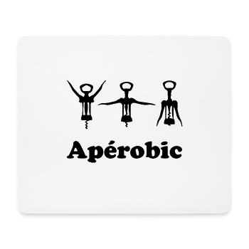 Aperobic - Tapis de souris (format paysage) - blanc - Devant
