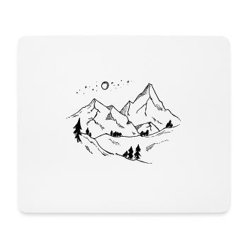 Mountainview - Mouse Pad (horizontal) - white - Front