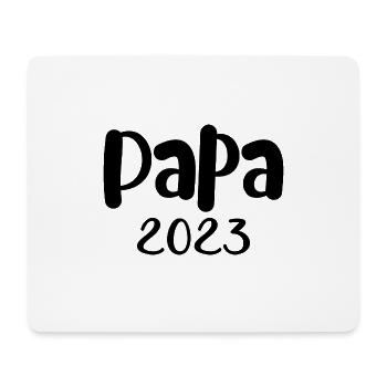 Papa 2023 Geschenk Vater 2023 Ad Schwangerschaft - Mousepad (Querformat) - Weiß - Vorne