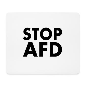 Stop afd - Mousepad (Querformat) - Weiß - Vorne