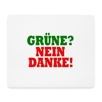 grüne nein danke - Mousepad (Querformat) - Weiß - Vorne