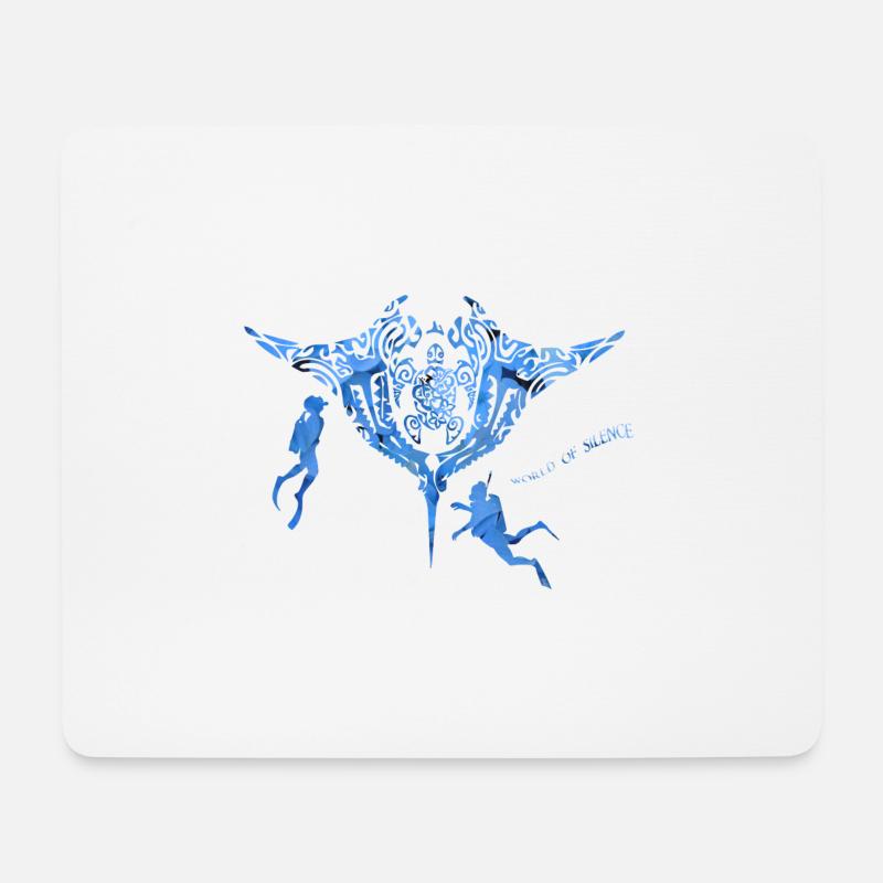 Welt der Stille - Mousepad (Querformat) - Weiß