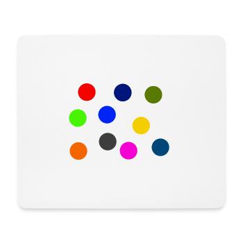 Colorful dots - Mouse Pad (horizontal) - white - Front